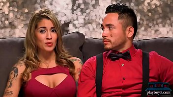 Tattooed couple looks for a threesome with a big titted girl